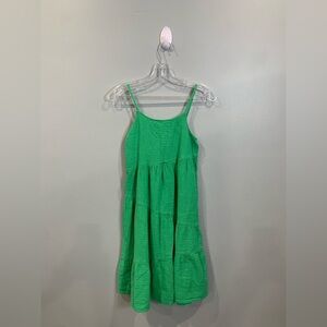 Green Sleeveless Kids Dress